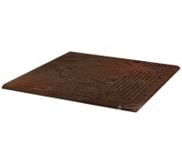 Ступень угловая Paradyz Semir 30x30 Brown структурный