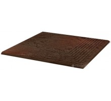 Ступень угловая Paradyz Semir 30x30 Brown структурный