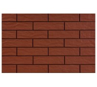 Фасадная плитка Cerrad Burgund 24,5x6,5 рустикальная
