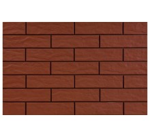 Фасадная плитка Cerrad Burgund 24,5x6,5 рустикальная