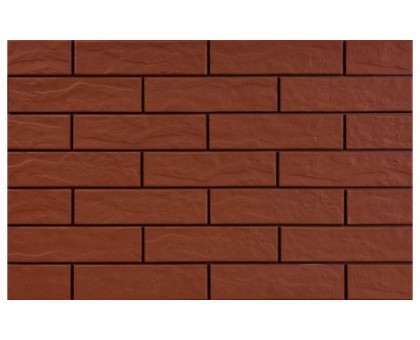 Фасадная плитка Cerrad Burgund 24,5x6,5 рустикальная