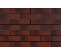 Фасадная плитка Cerrad Burgund 24,5x6,5 рустикальная с оттенком
